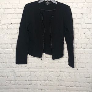 DKNY Women’s Black Zip Up Blazer